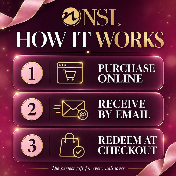 How the NSI digital gift card works: purchase online, receive by email, redeem at checkout