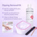 Dipping removal kit with nail bath, 100% pure acetone 250ml and tools for acrylic, gel and gel polish removal