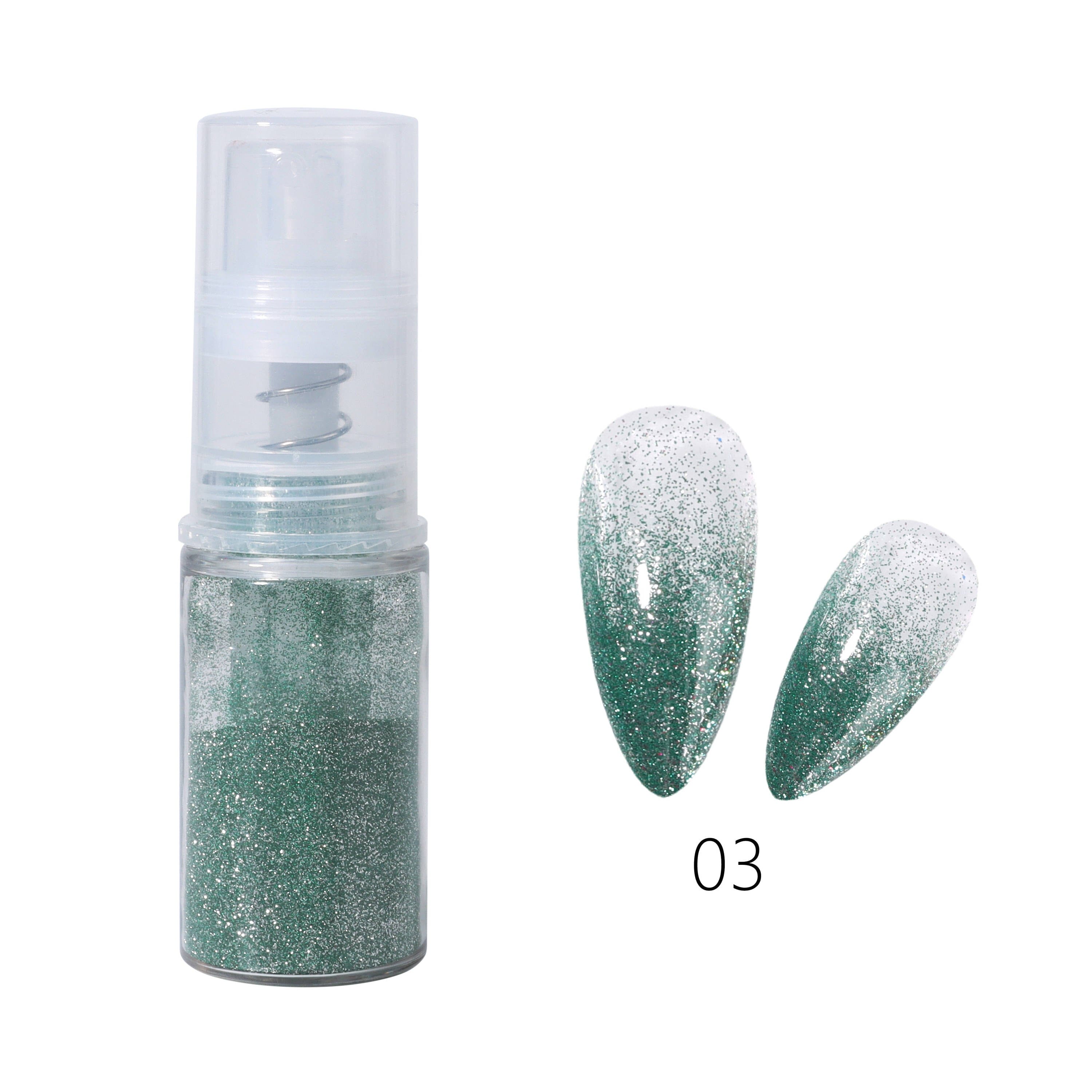 Disco Ombre Pigment Powder Colour SprayGreen Emerald #03