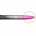 Discounted size 8 acrylic nail brush with pink handle and cosmetic wear circled for clearance sale product detail