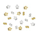 Nail Success Australia dollar sign & crown 3D nail art charms — mixed gold and silver rhinestone alloy decorations set