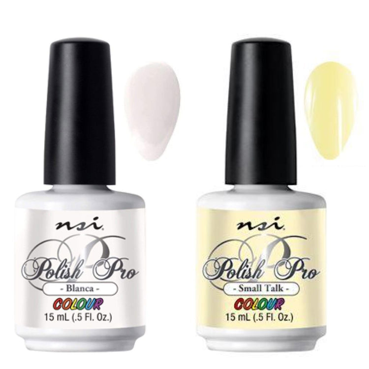 Duo Pack - Polish Pro Colour White + Pastel Yellow