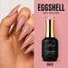 Pink eggshell speckled gel polish on stiletto nails with 15ml bottle, NSI Australia shade 003