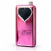 Pink electric nail file control box by Nail Success Australia with heart-shaped display panel and silver control dial