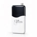 White and black portable electric nail file control box by Nail Success Australia on a plain background