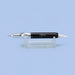 Black electric nail file handpiece with silver drill bit on clear stand – Nail Success Australia