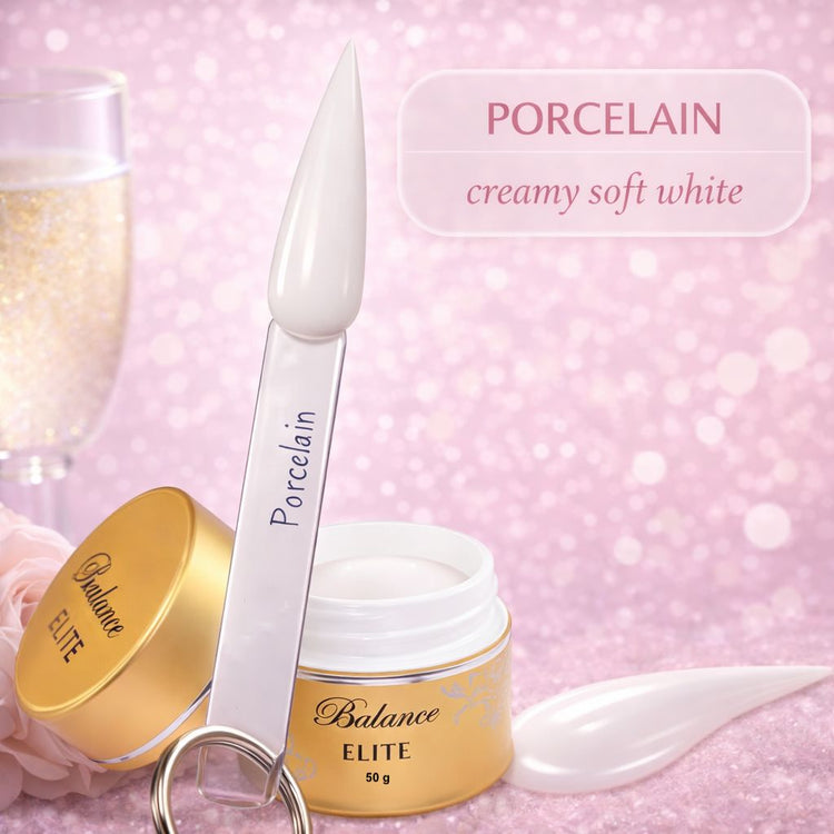 UV nail sculpting gel jar with Porcelain spatula and swatch