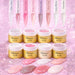 UV gel colour range with jars, swatch sticks and gel colour samples (Clear Glass, Pink Champagne, French Rose, Pretty in Pink, Pashmina Pink, Rosy Glow, Snow White, Porcelain)