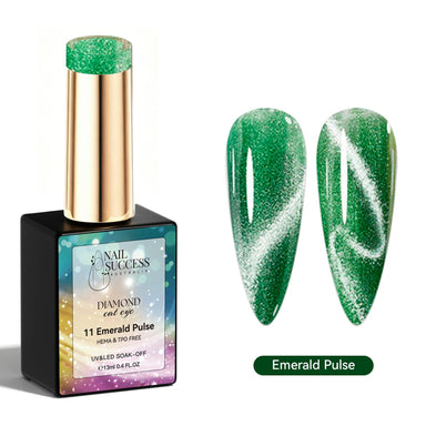 Emerald pulse gel polish cat eye gel polish NSI Australia