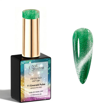 Emerald pulse gel polish cat eye gel polish NSI Australia