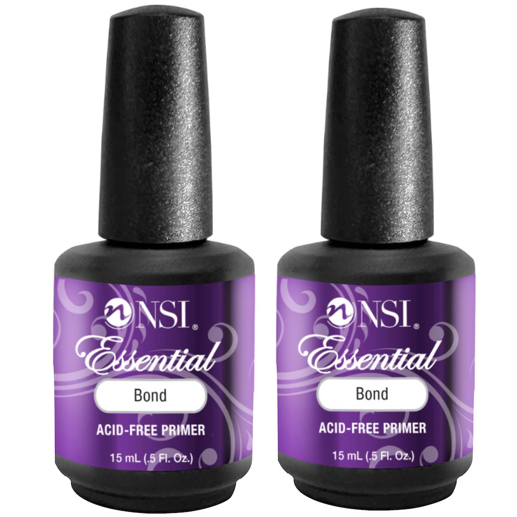 NSI Australia Essential Bond Acid-Free Primer – duo pack 2×15ml nail primer bottles for gel or acrylic enhancements