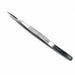 Fine point stainless steel tweezer 16.5cm long nail tool with textured grip and precision tip for salon manicure and nail art application