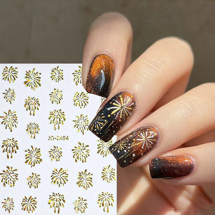 Fireworks Nail Art Stickers