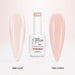 First Blush Rubber Base Gel - one coat vs two coats comparison