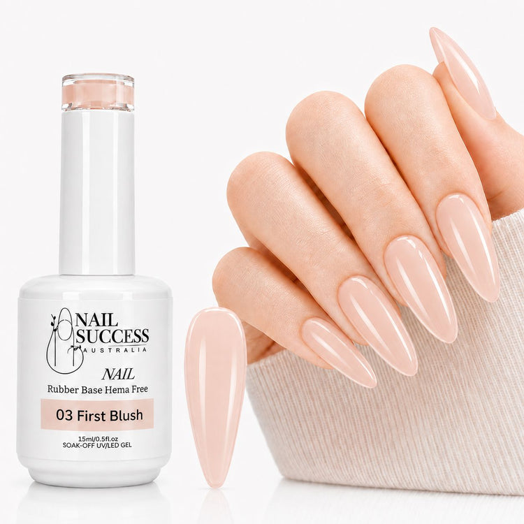 First Blush Rubber Base Gel - HEMA Free