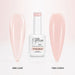 First Blush Rubber Base Gel - one coat vs two coats comparison