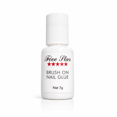 Five Star Brush On Nail Glue 7g bottle for nail tips and press-on nails