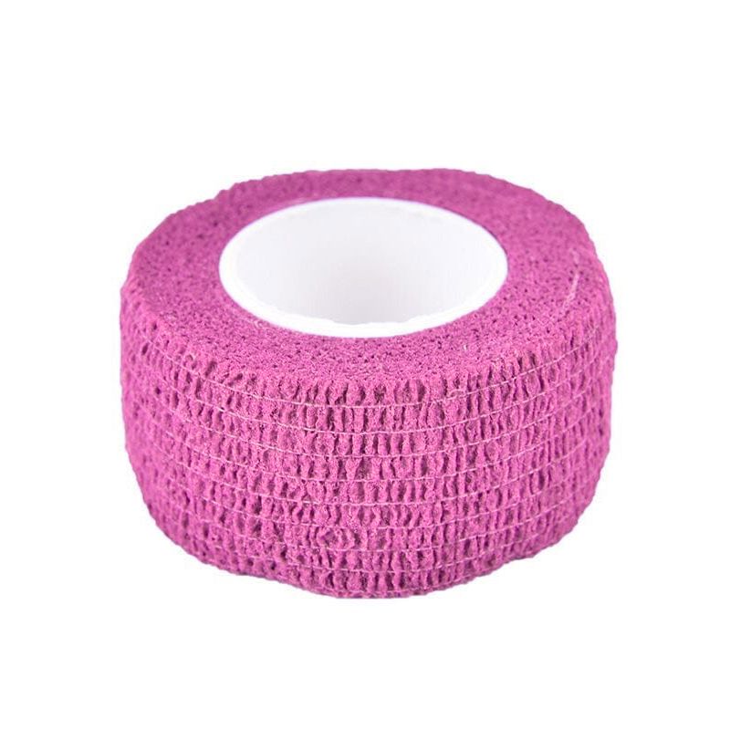 Pink flex wrap finger protection tape roll for nail services