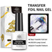 Born Pretty Transfer Foil Nail Gel 10ml, clear foil gel cured under an LED or UV lamp for quick pattern transfer
