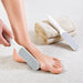 Nail Success Australia white washable foot file shown in use for pedicure callus removal and smooth foot care