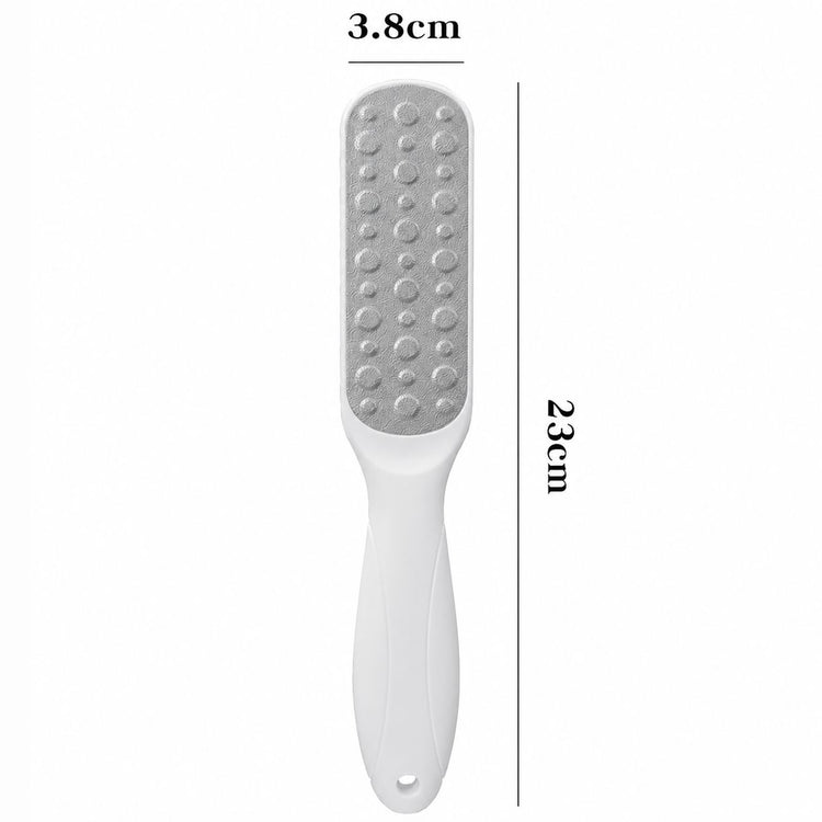 Nail Success Australia white washable pedicure foot file with 23cm length and 3.8cm wide textured exfoliating pad