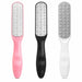 Nail Success Australia washable pedicure foot files in pink, black and white with textured exfoliating pads and ergonomic handles