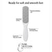 Nail Success Australia white washable foot file with textured exfoliating pad, wide filing surface and ergonomic easy-grip handle