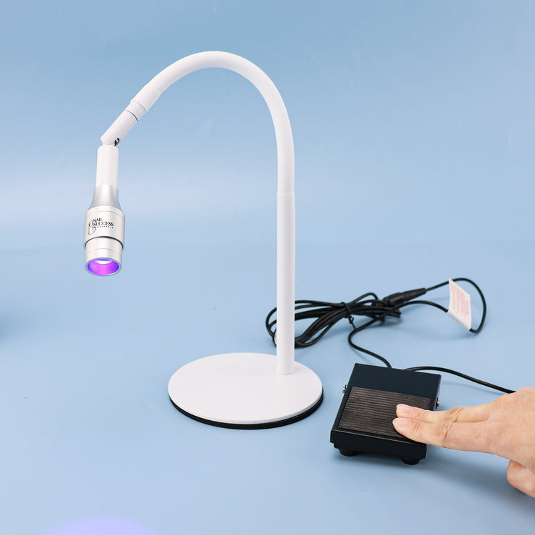 Foot Pedal Gel X LED Flash Cure Nail LampWhite Desktop Stand