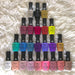 Sina gel polish colour collection with assorted bright, pastel and neutral shades for salon nail art and professional manicures