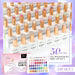 NSI Australia Nail Success HEMA-Free Gel Polish 15ml – VIP Set 2, 50-colour collection with white bottles & gold caps, kit box and swatch chart
