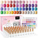 NSI Australia Nail Success HEMA-Free Gel Polish 15ml – 50 colours kit (VIP Set 2) with white bottles & gold caps, swatch chart and pink carry box