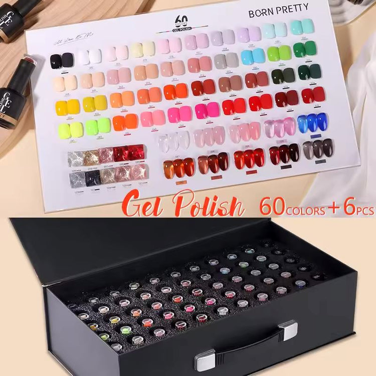 Gel Polish Kit 60 Colours Born Pretty
