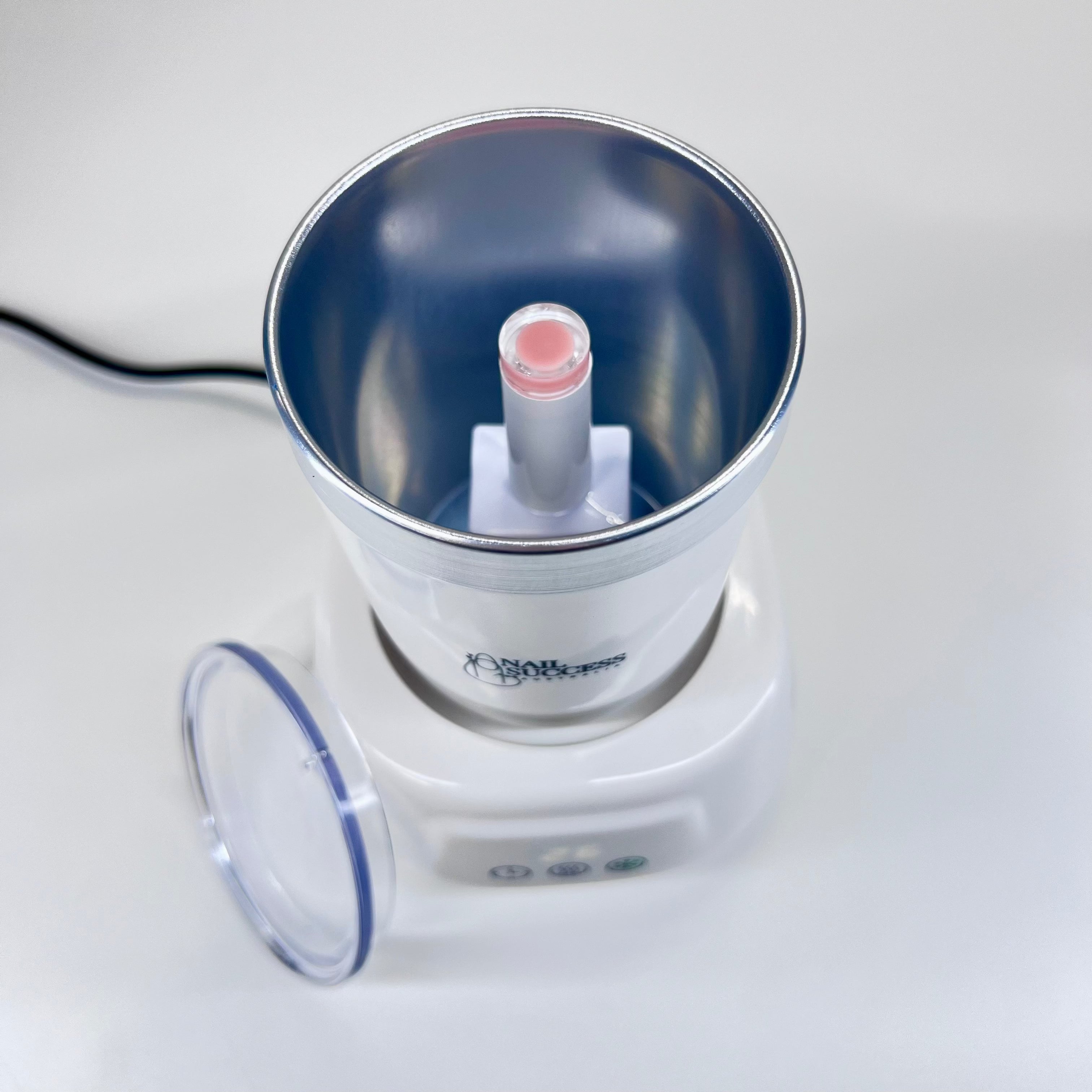 NSI Australia Gel Warmer & Cooler Pro—white dual-temperature plate for gel polish bottles with LED display