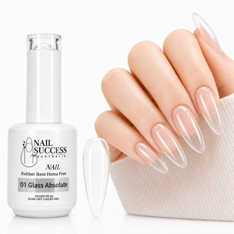 Glass Absolute Rubber Base Gel - HEMA Free