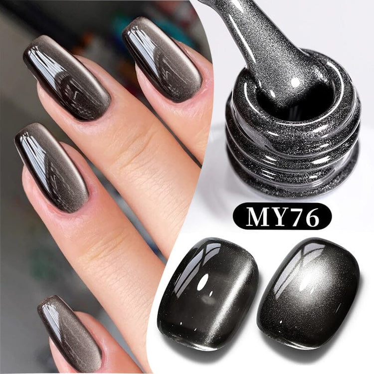 LED soak-off gel polish with manicure and swatch examples
