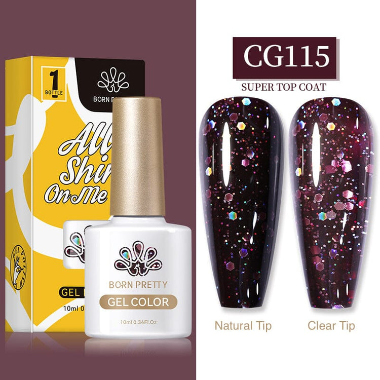 Glitter Gel Polish Colours BORN PRETTYCG115