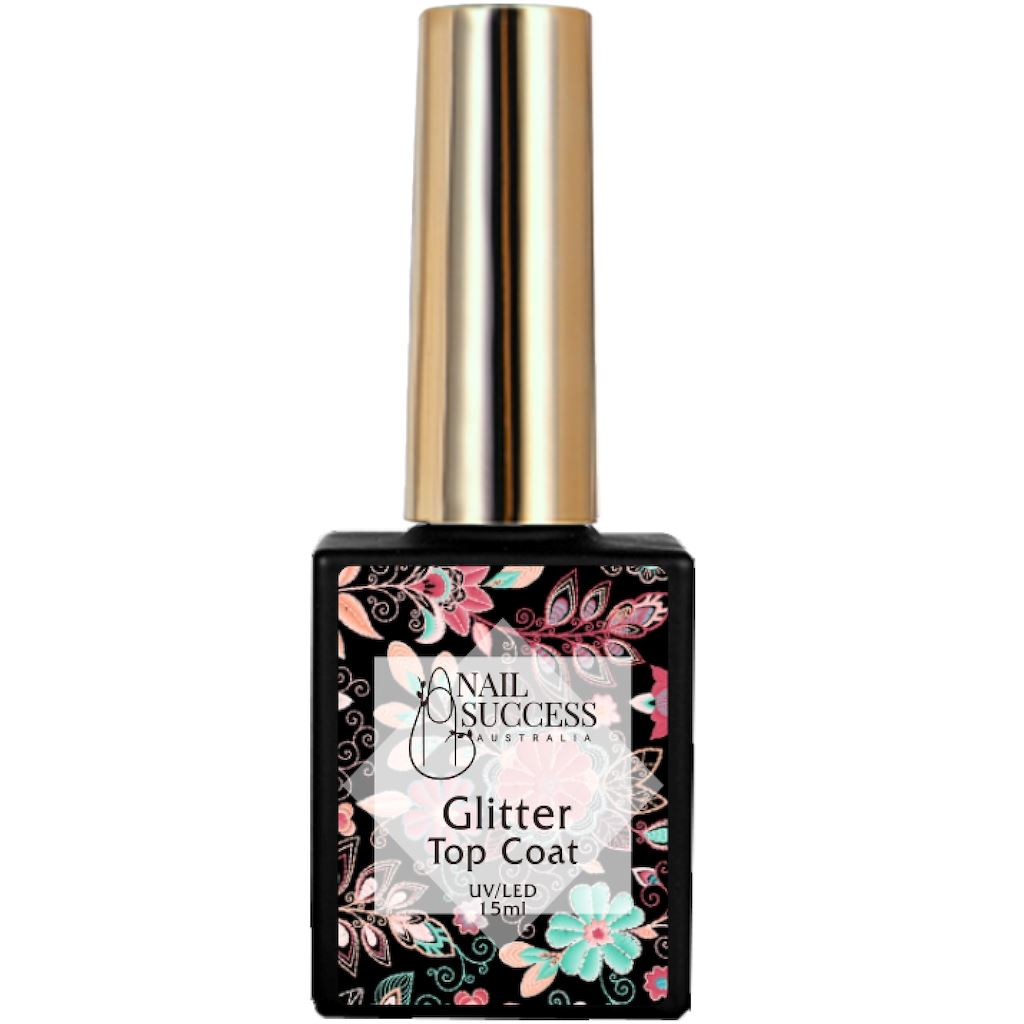 Glitter Gel Top Coat TackFree High Gloss Shine — NSI Australia