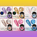 Born Pretty Glitter Sequins Gel 8-colour pack, glitter gel swatches in open jars