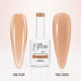 Golden Hour Rubber Base Gel - one coat vs two coats comparison