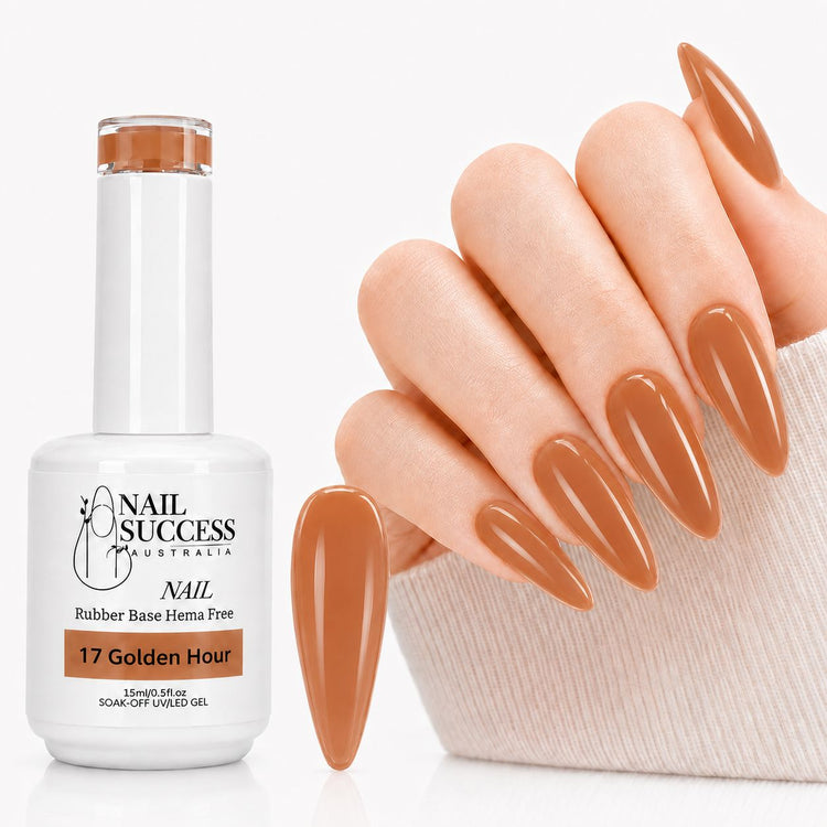 Golden Hour Rubber Base Gel - HEMA Free