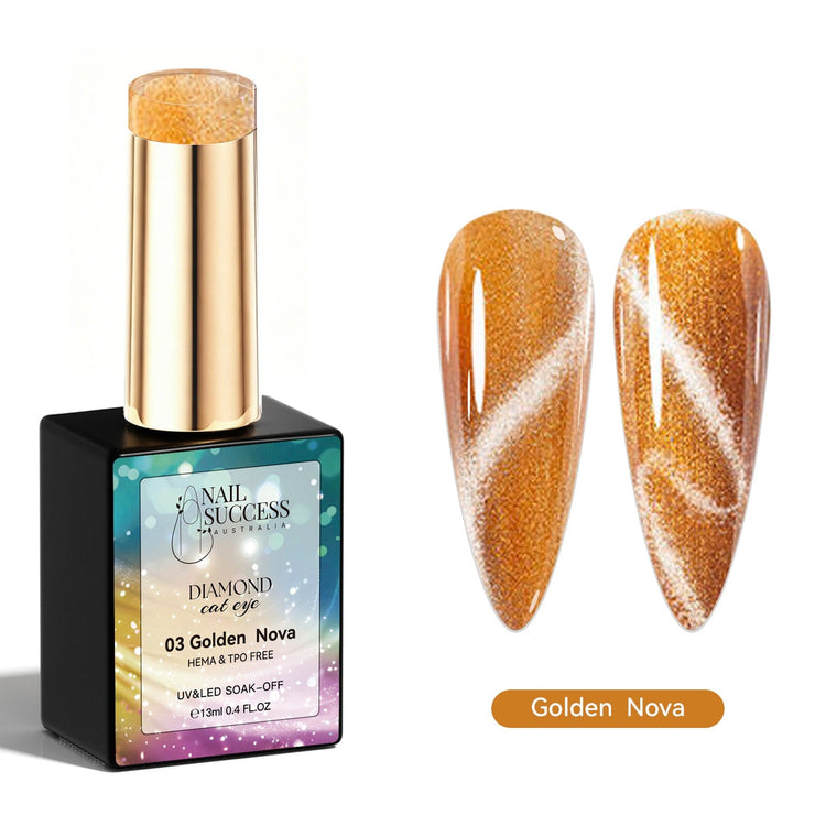 Golden nova gel polish cat eye gel polish NSI Australia