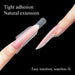 Almond GripLock sandwich nail dual forms showing tight adhesion and seamless fit for natural-looking acrylic, gel and polygel nail extensions