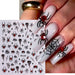 NSI Australia Halloween nail stickers SO-234—black spider & web decals with red glitter accents; sheet with coffin nail demo