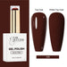 Nail Success Australia HEMA-free gel polish shade 119 with deep mahogany brown swatches in glossy and matte finish