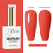 Nail Success Australia HEMA-free gel polish shade 130 with bright coral orange swatches in glossy and matte finish