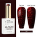 Nail Success Australia HEMA-free gel polish shade 136 with deep red glitter swatches in glossy and matte finish