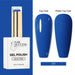Nail Success Australia HEMA-free gel polish shade 137 with bold cobalt blue swatches in glossy and matte finish