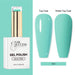 Nail Success Australia HEMA-free gel polish shade 141 with soft aqua mint swatches in glossy and matte finish