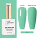 Nail Success Australia HEMA-free gel polish shade 143 with pastel mint green swatches in glossy and matte finish