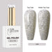Nail Success Australia HEMA-free gel polish shade 148 with silver glitter swatches in glossy and matte finish